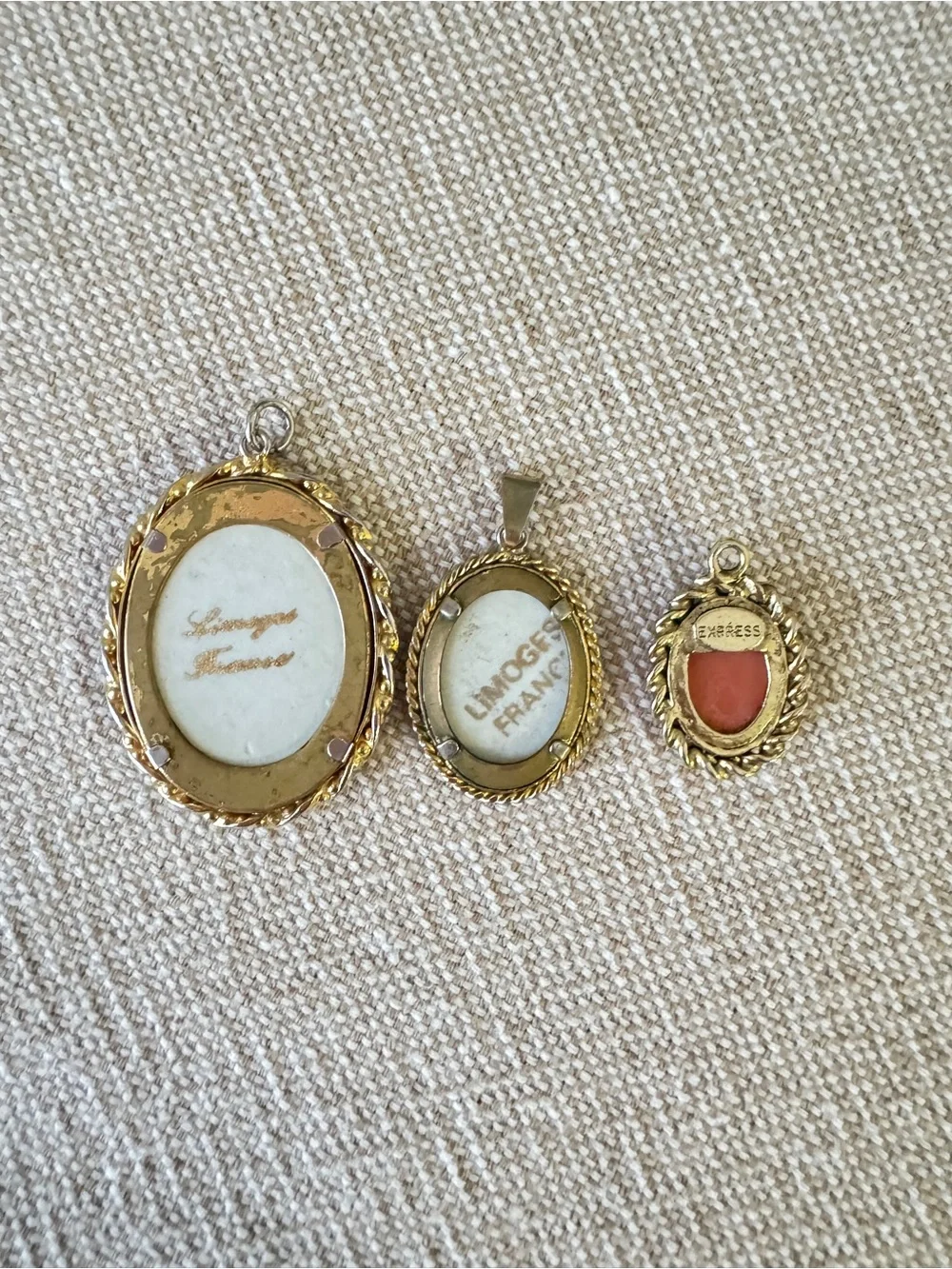 Vintage Faux Cameo 50pc Collection Estate Brooch Necklace Earrings & Jewelry Box